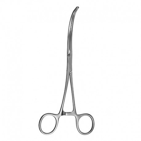 Aortic Exclusion Clamp, "S" Shaped, Curved Jaws 8.5 Cm, 7 1/4" (18.5 Cm)